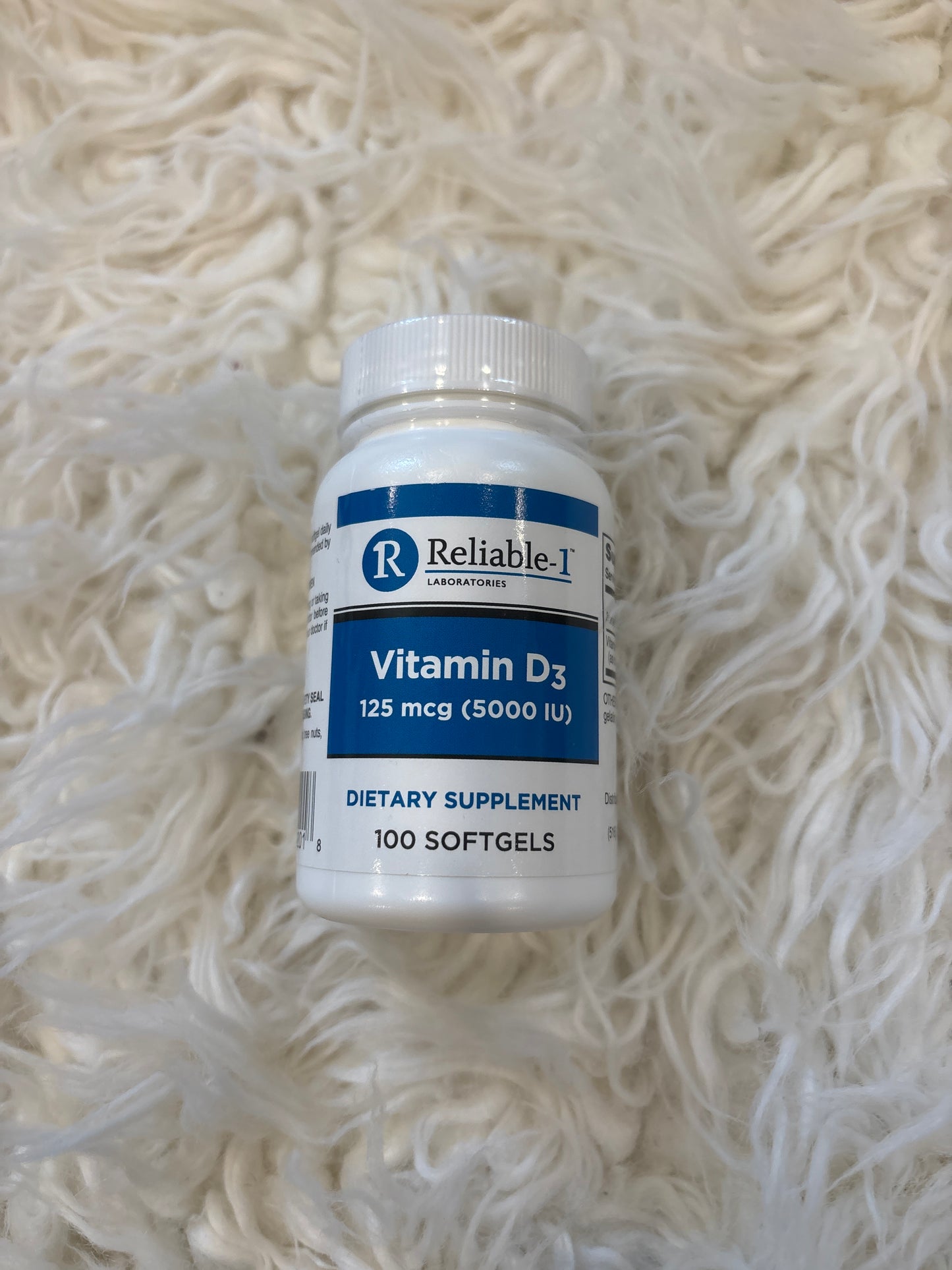Vitamin D3 Dietary Supplement 100 Softgels